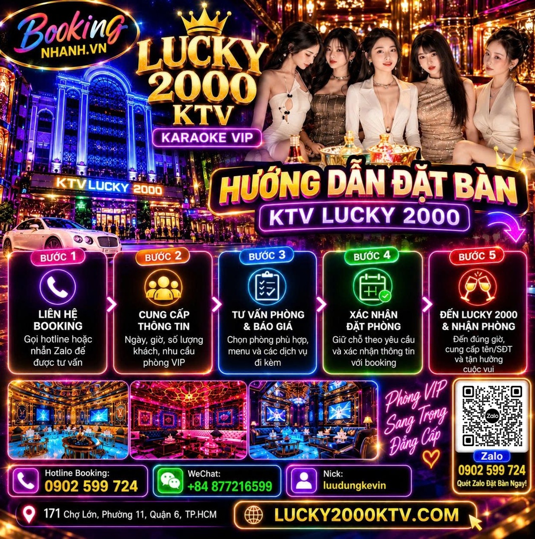 Quán Karaoke Quận 6: Hướng Dẫn Đặt Phòng Tại Lucky 2000 KTV